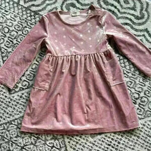 Peek sparkle velvet dress size 18-24 months